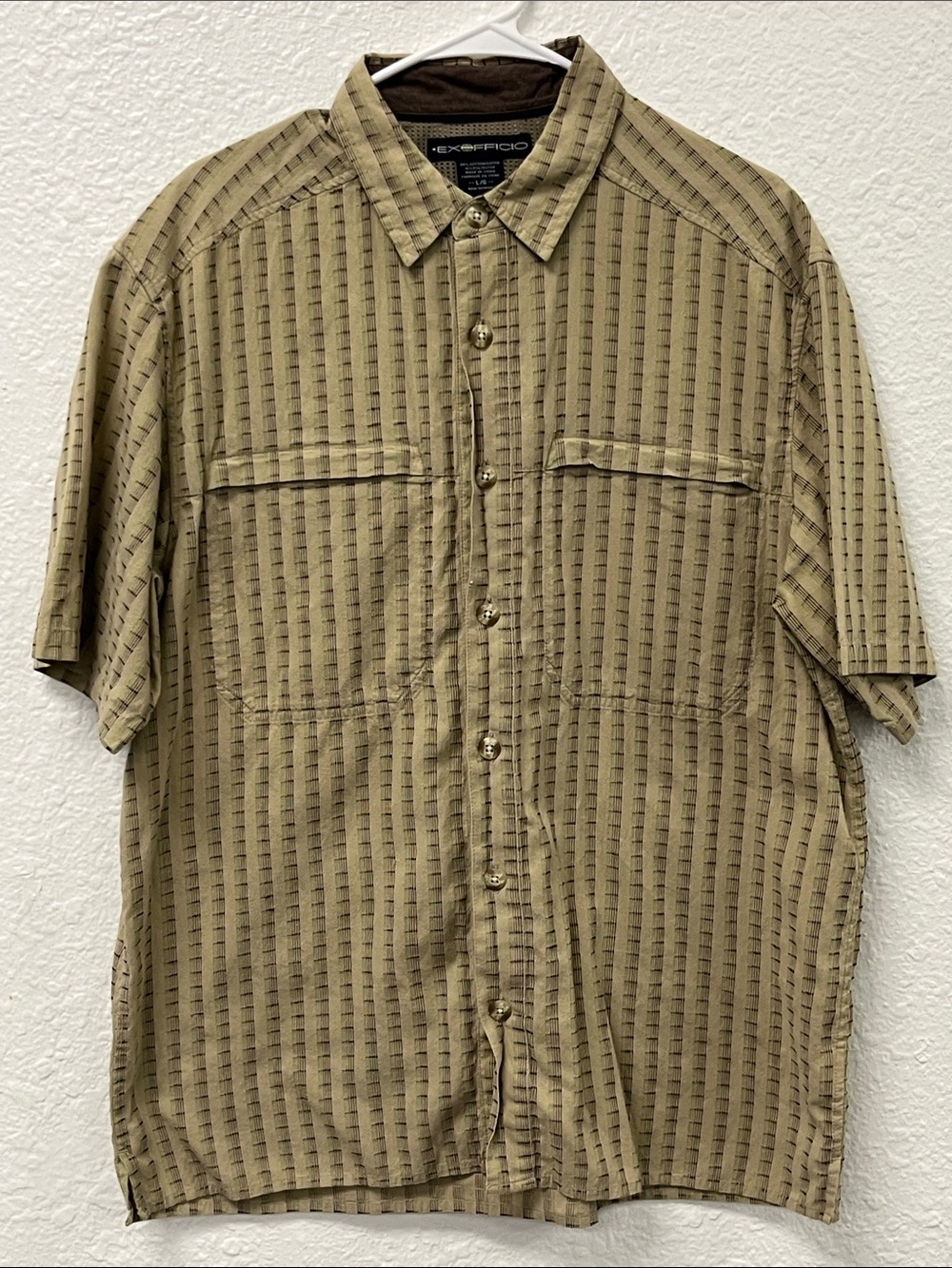 Exofficio Tan Casual Button Down Shirt
#1064